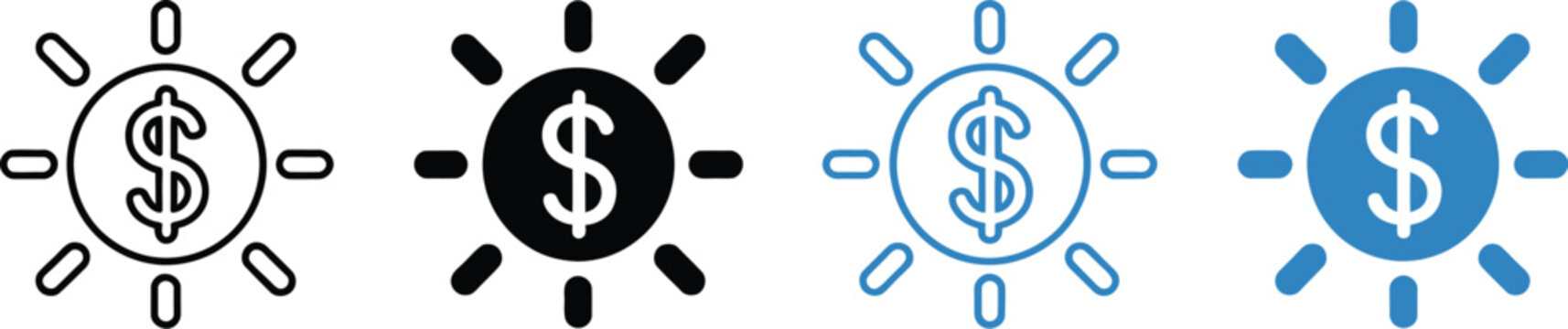 Fund Centralization Icon Design Capital Aggregation Coin Arrows Centralized Financial Control Symbol vector design