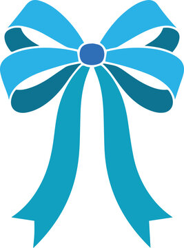 Ribbon bow for award and badge