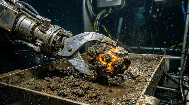 Deep sea mining operation