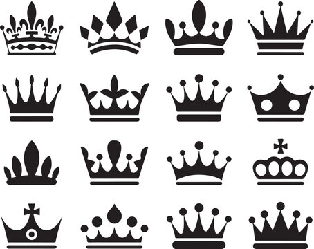 Heraldry crown collection for coat of arms and crests