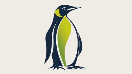 Obraz premium Stylized illustration of a penguin