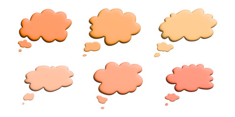 Obraz premium 3d speech bubble Blank empty message box Textbox frame for banners, price tags, stickers, design