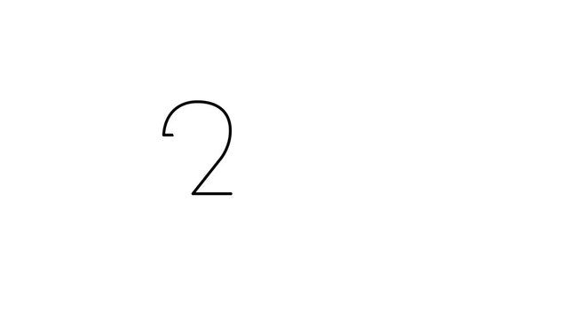 Animated Numbered Circle Frame Set with Text Space and Copy Space