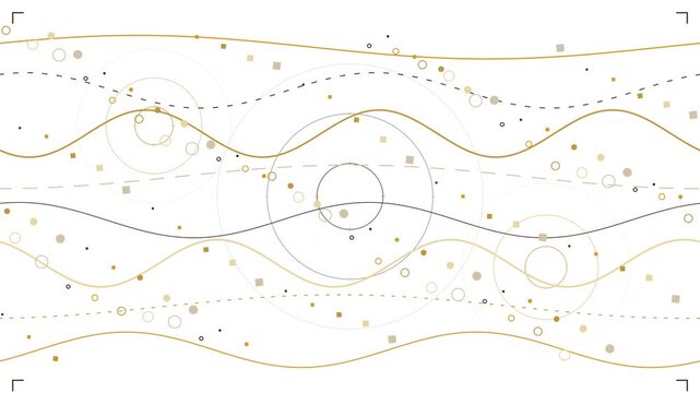 Technology abstract looping background with sharp lines and dots, a minimalist design with clean whitespace