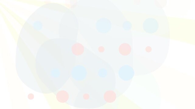 Abstract technology background with sharp, white space, looping elements and pastel colored dots, great for presentations and digital design