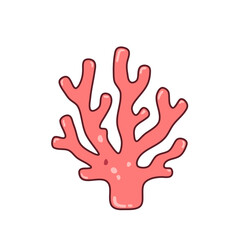 Naklejka premium coral with hand painting PNG icon 