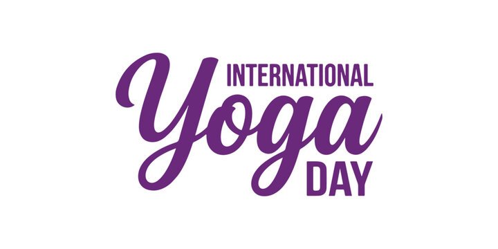 International Yoga Day Modern Typography Design