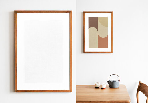 Minimalist Frame Mockup Art Decor PSD