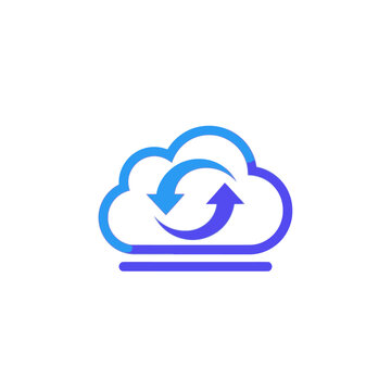 Cloud Computing Data Transfer Symbol.