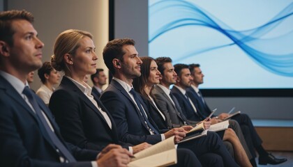 Obraz premium Business conference audience