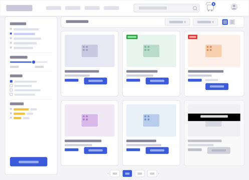 B2B E-commerce Product Page Wireframe