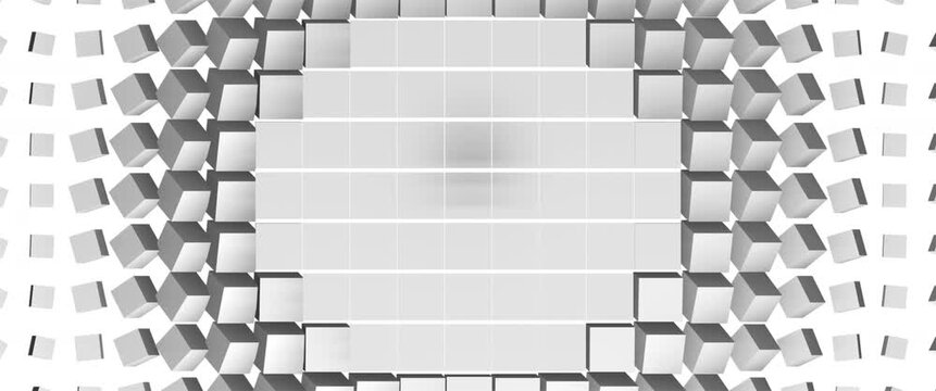 Futuristic Cube Pattern Motion Graphics Loop
