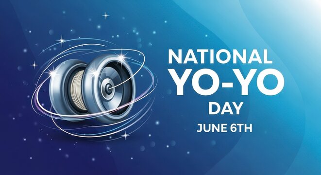 National yo-yo day celebration banner design