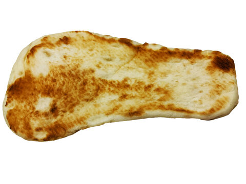 焼きたてのナンの切り抜き　裏側