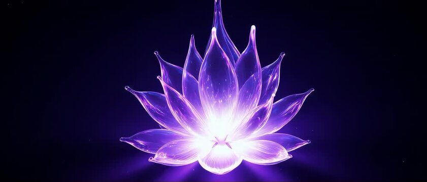 Intense Ultraviolet Liquid Plasma Shaping an Ethereal Lotus Flower