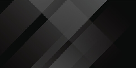 Obraz premium Black abstract background. Elegant dark diagonal shape elements. Modern luxury grey gradient graphic design.eps 10