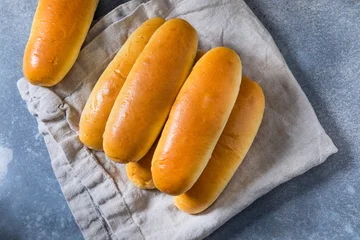 Homemade Baked Brioche Hot Dog Buns © Brent Hofacker