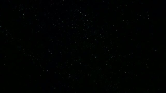 Bioluminescent glowworms illuminates dark cave roof in Waitomo New Zealand