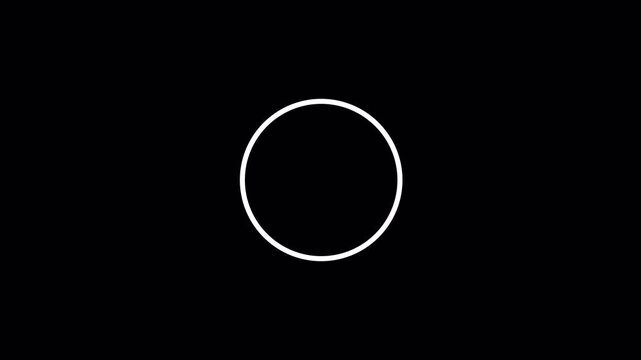 Pulse Circle Tap Effect Animation with Clean Minimal Motion on Black Background for UI Interaction