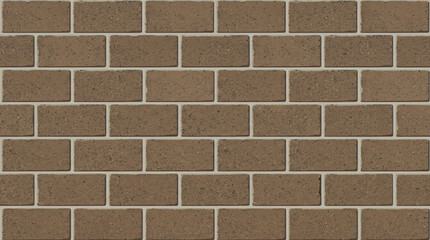 Fototapeta premium Brown Textured Brick Wall Seamless Pattern Backdrop