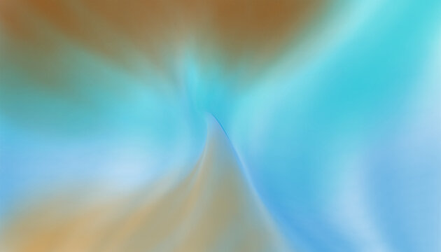 Abstract smooth wavy background with vibrant blue, teal, and copper orange gradients. Ethereal fluid motion reminiscent of aurora borealis or dynamic digital art. Perfect for modern design.