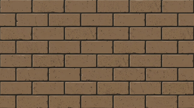 Seamless Brown Hollow Perforated Clay Brick Wall Texture Background