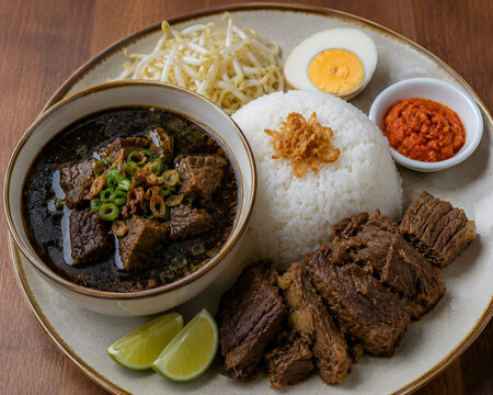 Rawon rice