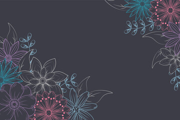 spring season floral decorative background illustration © Nova