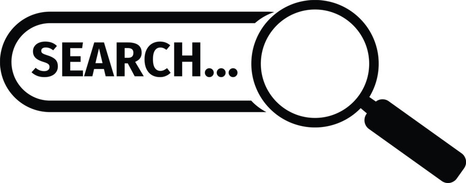 search bar element ui template vector