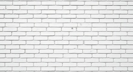 Fototapeta premium Clean white brick wall texture background