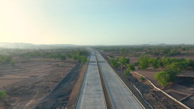 Delhi Mumbai Expressway Virar JNPT Spur Aerial View
Drone Shot of Delhi Mumbai Expressway Virar JNPT Spur