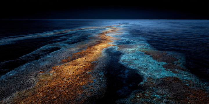 Exploring rare earth elements and critical minerals in oceanic depths marine landscape aerial view environmental significance