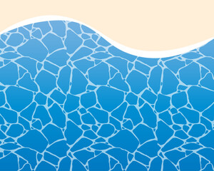 Obraz premium Sandy beach and blue ocean background