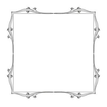 Elegant Vintage Frame with Ornate Floral Details