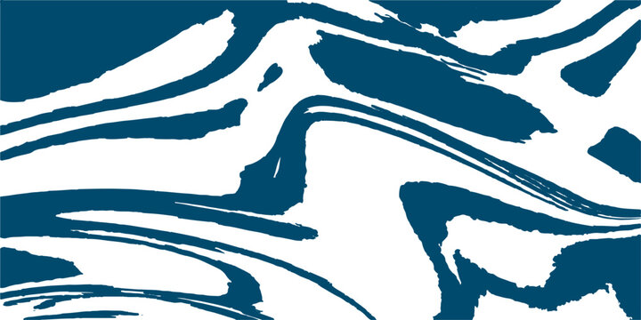An abstract blue background features a grunge ink vector illustration of a horse and man silhouette with Japanese kanji calligraphy design