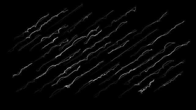 White Electric Light Stroke Pack for Video Editing. Glowing White Slanted Energy Lines Motion Graphic Element animation 4k.