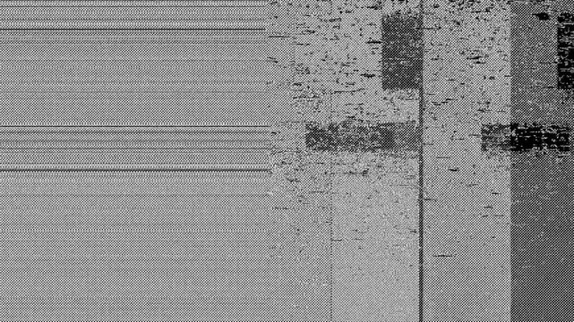 Noise and static distortions and glitch effects animation