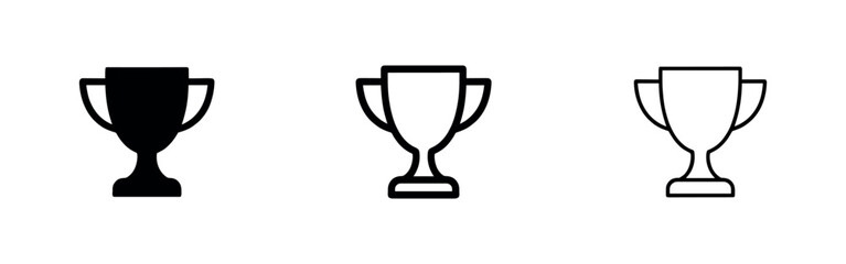 Fototapeta premium Award Trophy and Achievement Icon Set