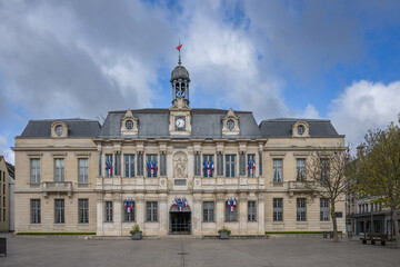 Obraz premium Troyes is a French city and municipality located on the banks of the Seine River, in the Aube department, in the Grand Est region.