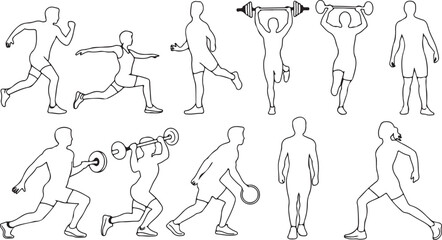 Silhouette set of a basketball hoop with a net vector silhouette  © Israt
