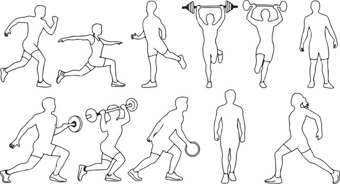 Silhouette set of a basketball hoop with a net vector silhouette
