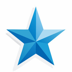 Obraz premium Blue Star Icon