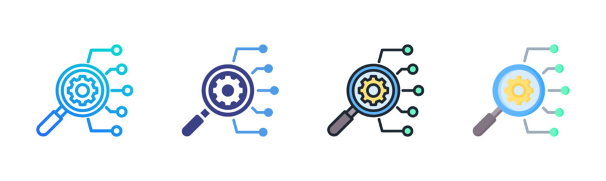 Root Cause Icon Set Multiple Style Collection