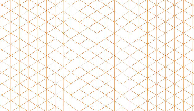 Abstract geometric pattern with vertical lines and diamond shapes in warm orange and gold tones on a white background, intricate texture, subtle shimmer