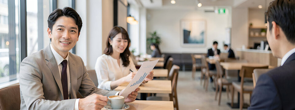 ビジネスシーンで活躍するバナー用の画像集（ビジネス,ビジネスパーソン,商談,面接、リクルート）