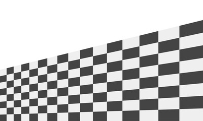 Obraz premium Dynamic perspective chess floor illustration with checkerboard design, optical check effect, and geometric board composition. Vector