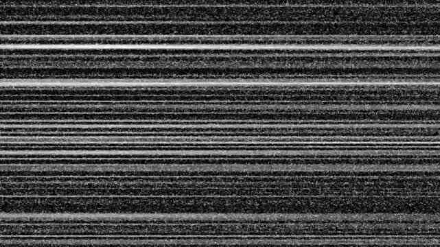 Abstract broken or no signal television, TV or computer screen glitch with noisy grain and scanlines background overlay Retro Analog Effect  TV Static Screen Damage and Horizontal Bad Signal Lines