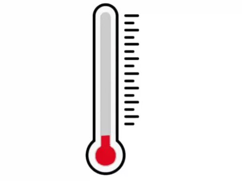 thermometer isolated on white background