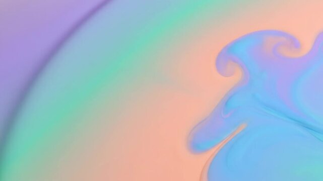 Abstract pastel gradient featuring a smooth diagonal color transition from lavender purple to mint green and warm peach with a subtle grainy paper texture surface.