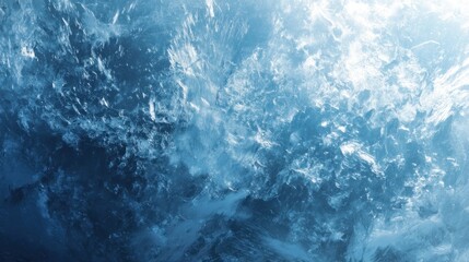 Fototapeta premium Abstract texture of frozen water